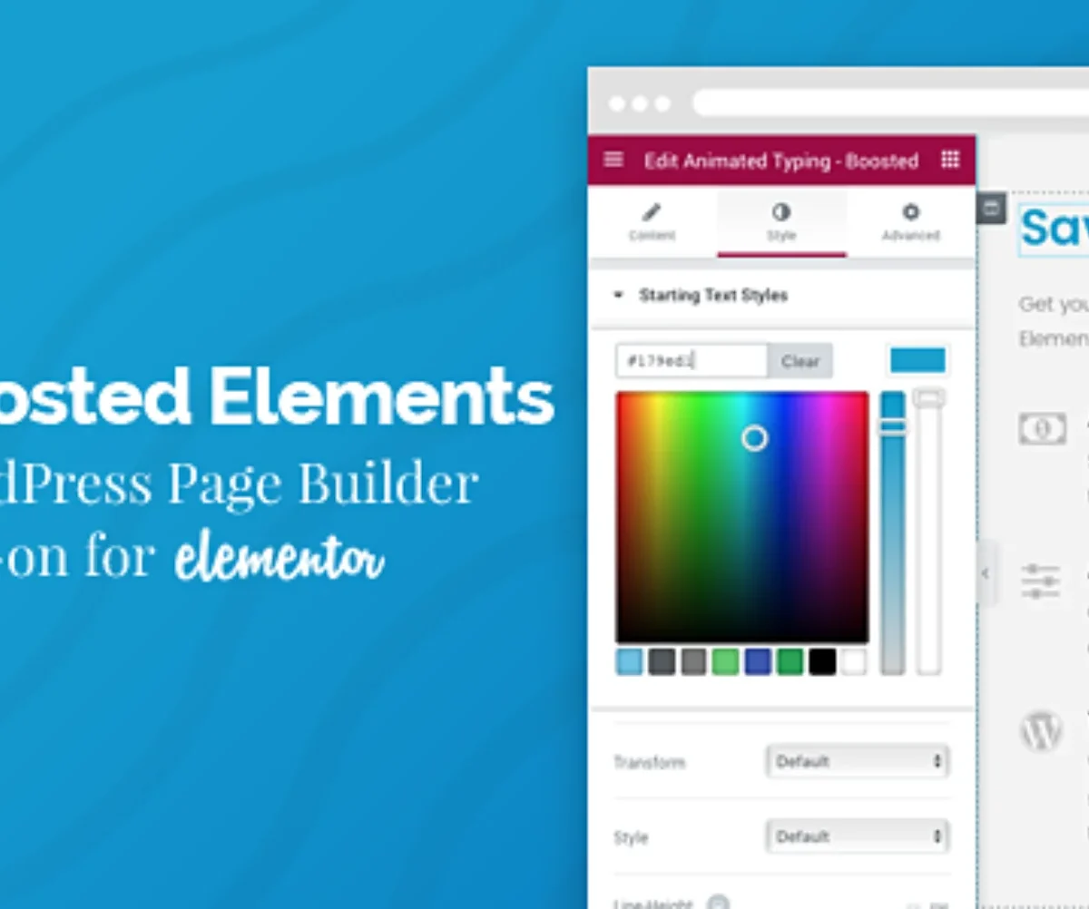 Plugin Boosted Elements Add-on para Elementor