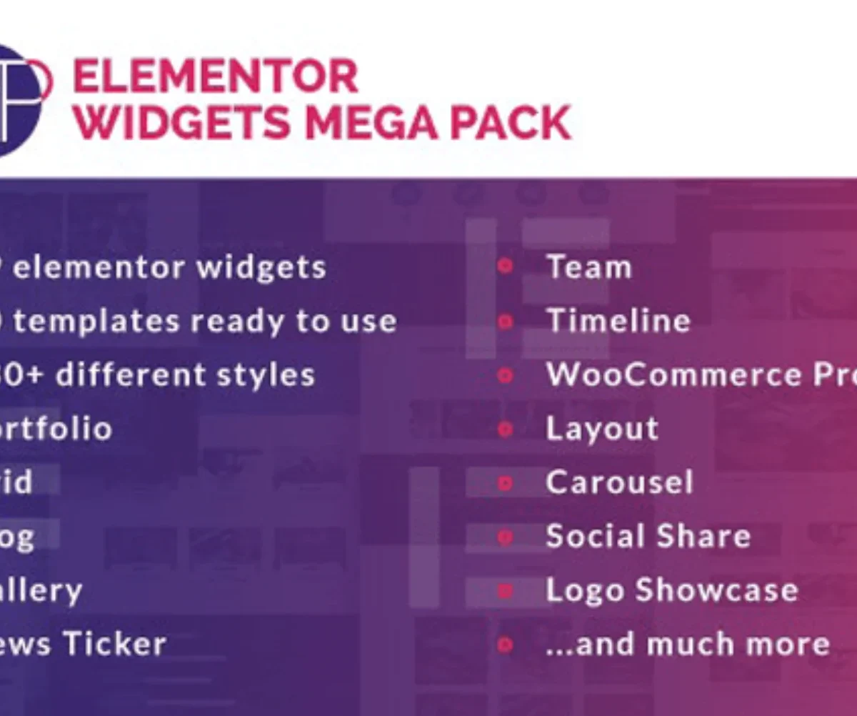 Plugin Envato – Elementor Widgets