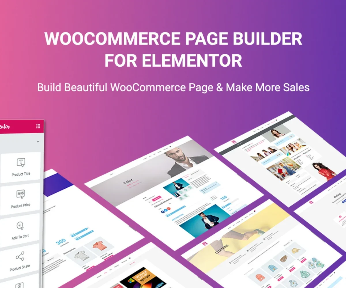 Plugin WooCommerce Page Builder para Elementor