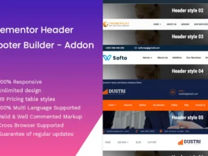 Plugin Elementor Header Footer Builder